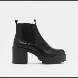 New With Tags & Box Platform Heeled Chelsea Boot from Nasty Gal